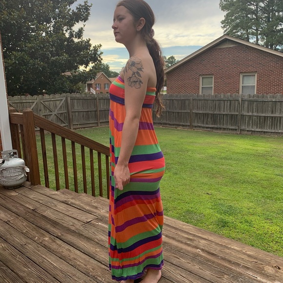 Willi Smith striped spandex tank dress - Picture 7 of 7